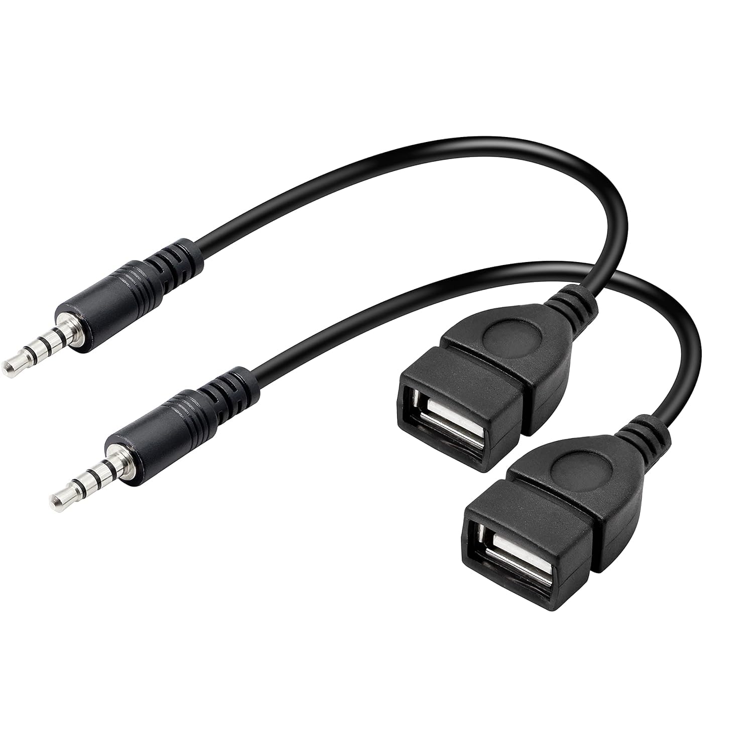 Adaptador De Audio Usb A Conector De 3,5 Mm, 2 Paquetes Para Reproducir Música En El Coche - Venta Internacional.