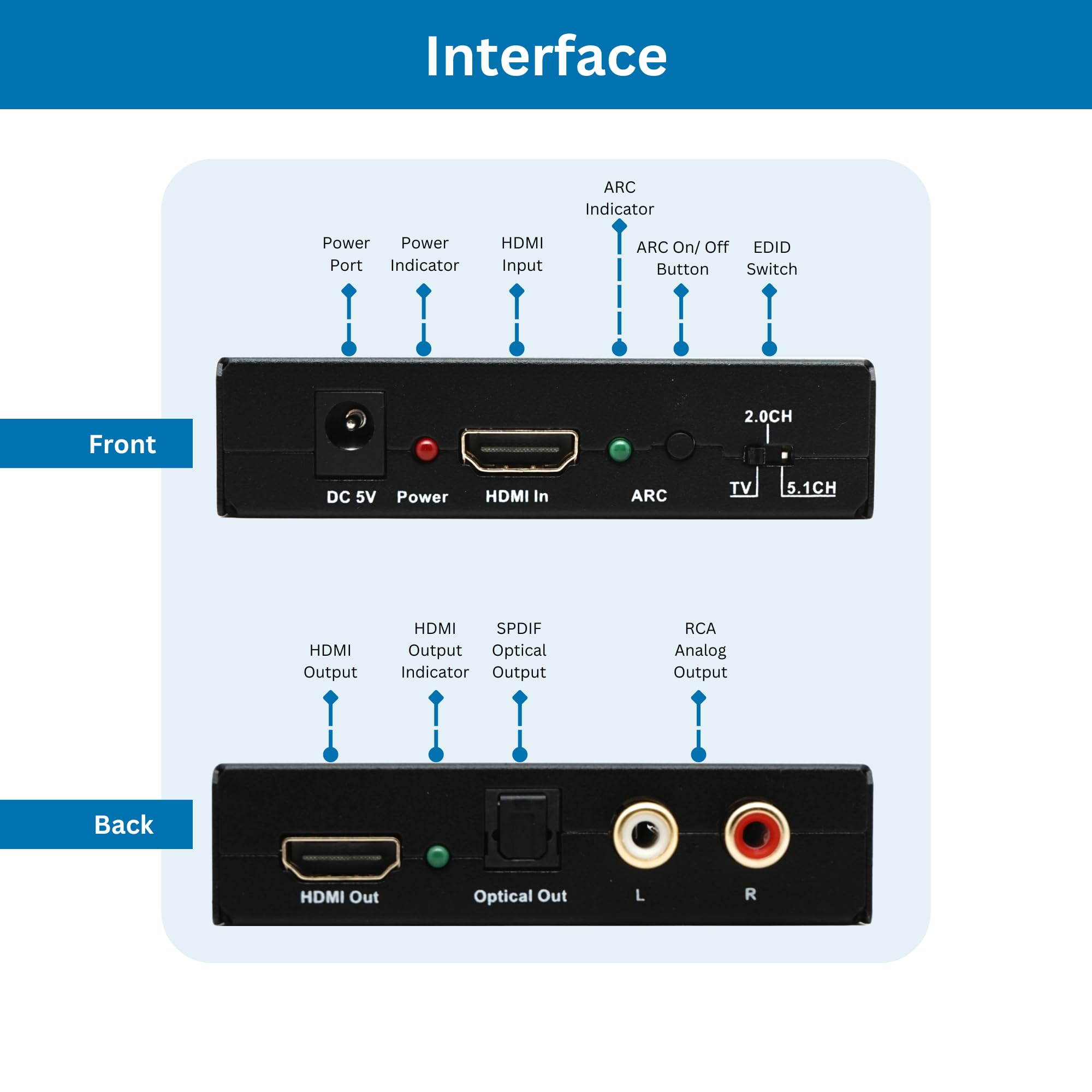 Foto 8 pulgar | Extractor De Audio Hdmi J-tech Digital 4k 60 Hz Hdmi 2.0 [jtd18g-h5ch2] - Venta Internacional.