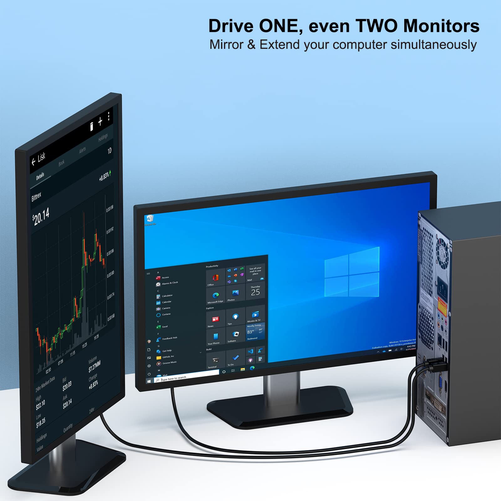 Foto 4 pulgar | Cable Benfei Mini Displayport A Displayport 4k @60hz 4k - Venta Internacional.
