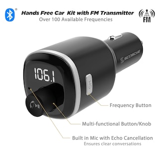 Foto 3 | Kit Manos Libres Bluetooth Para Coche Scosche Btfm4 Btfreq Color Negro - Venta Internacional.