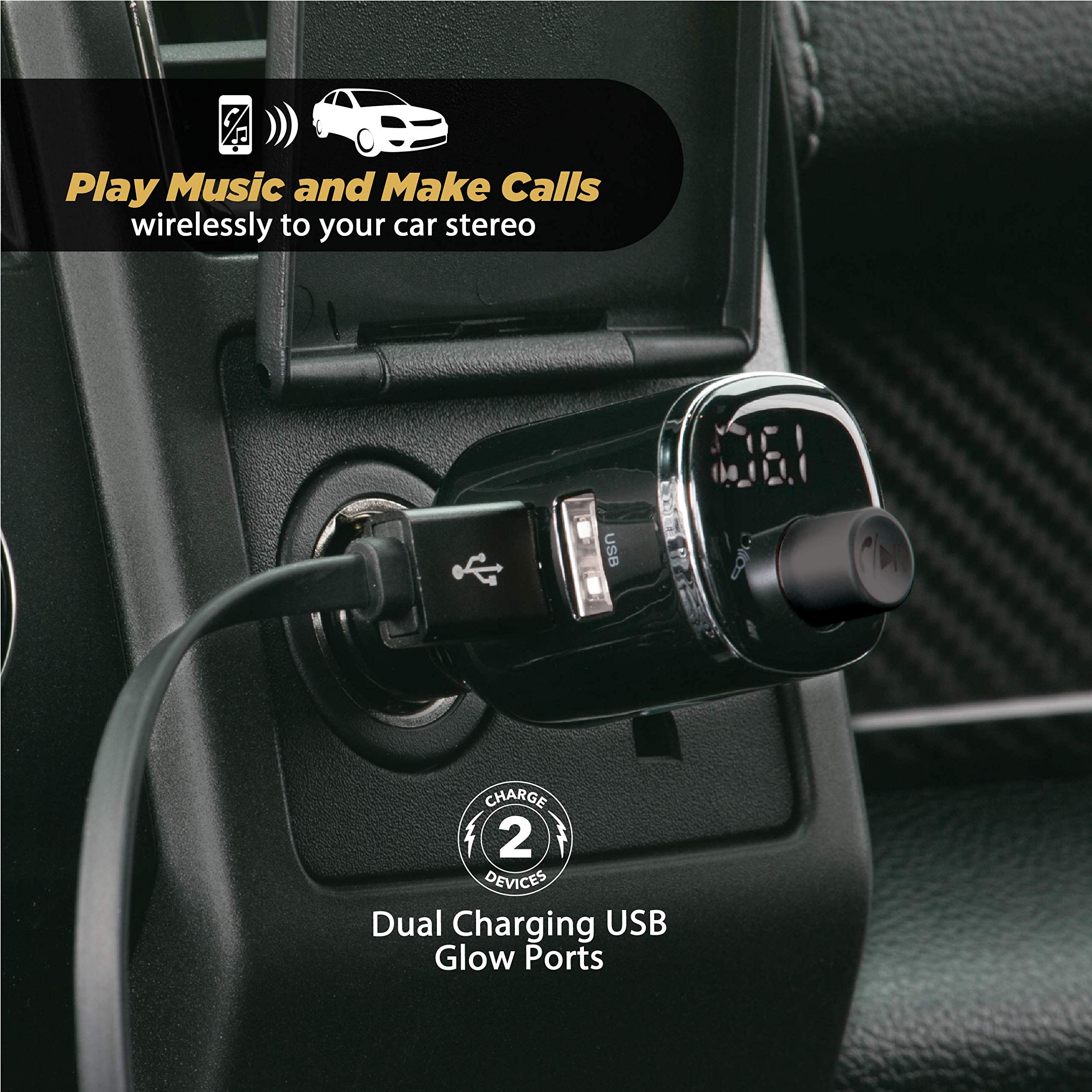 Foto 5 pulgar | Kit Manos Libres Bluetooth Para Coche Scosche Btfm4 Btfreq  Color Negro - Venta Internacional.