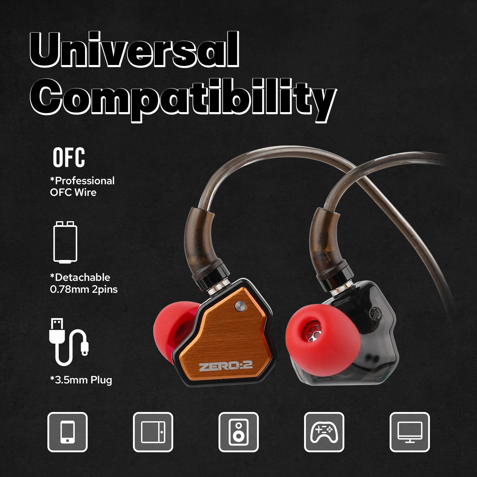 Foto 7 pulgar | Monitor Intraural Linsoul 7 Hz X Crinacle Zero 2: Controlador Dinámico de 10 mm - Venta Internacional