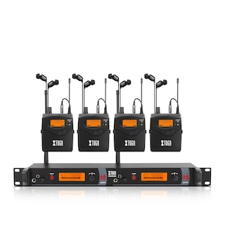 Foto 1 | Sistema Inalámbrico De Monitorización Intraural Xtuga Rw2080 De 2 Canales Y 4 Mochilas - Venta Internacional.