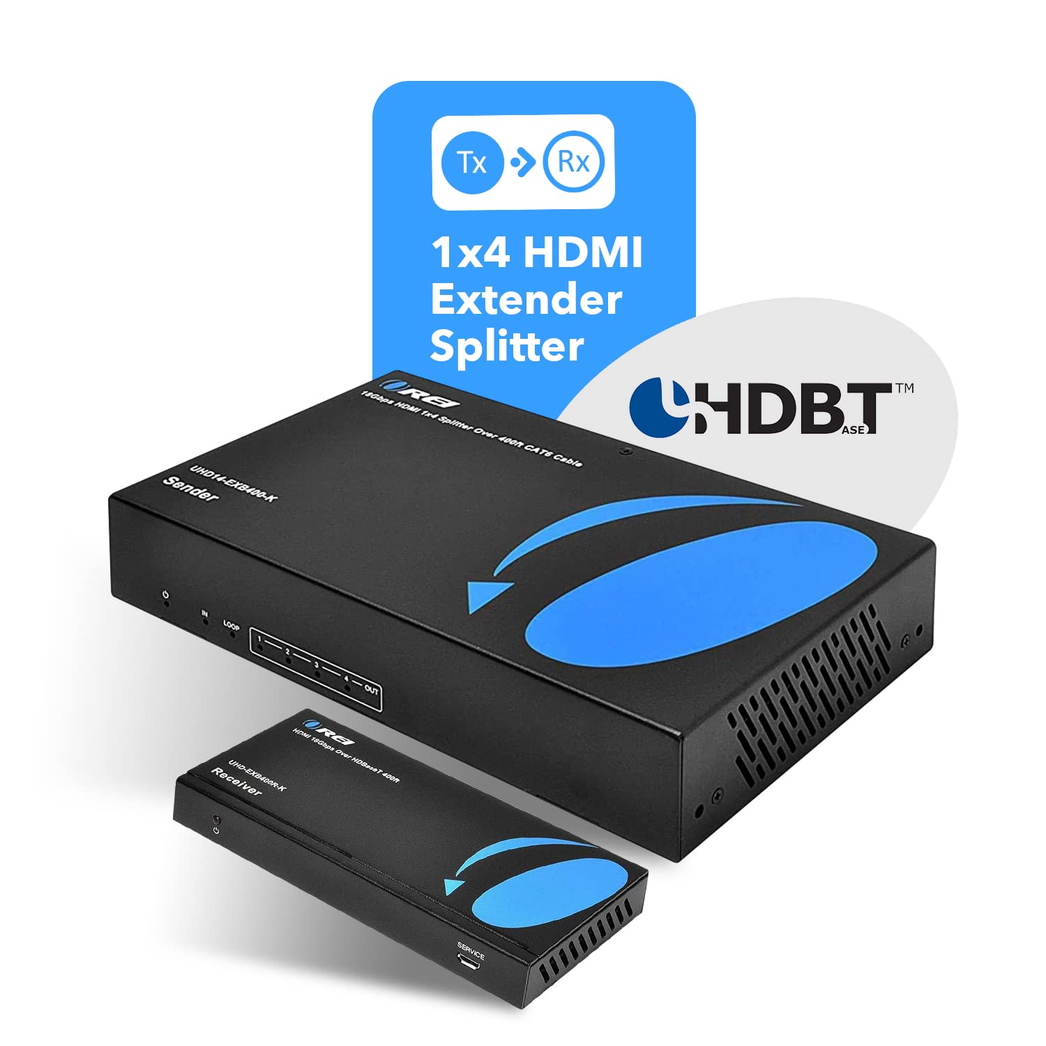 Foto 3 pulgar | Divisor Extensor Hdmi Orei 1x4 Hdbaset 4k 60 Hz 4:4:4 Hdcp 2.2 - Venta Internacional.