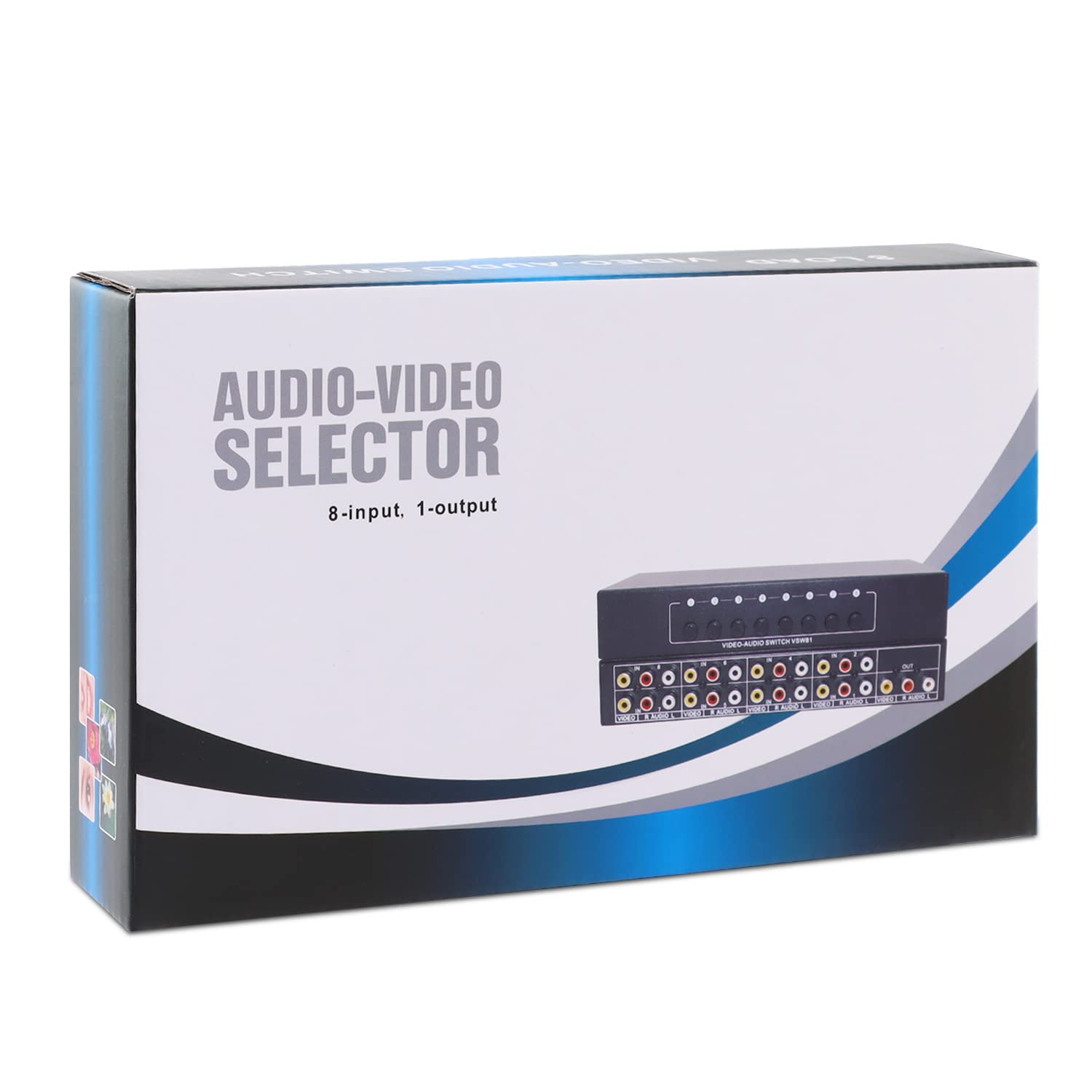 Foto 7 | Conmutador Av Composite 3 Rca De Vídeo Y Audio 8x1 Hdtv Lcd Dvd - Venta Internacional.