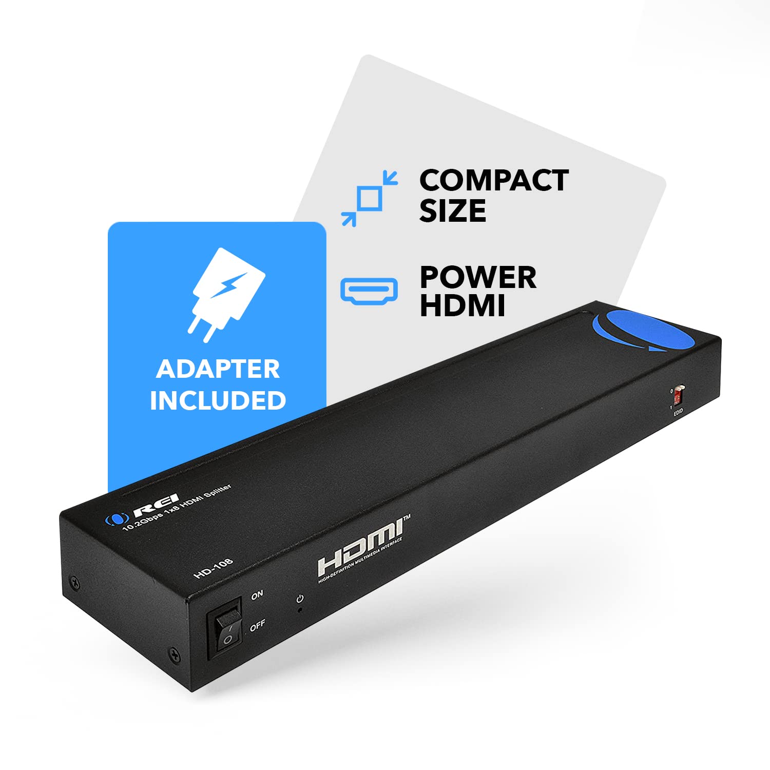 Foto 3 pulgar | Divisor Hdmi Orei De 1 Entrada Y 8 Salidas 4k @30hz Con Gestión Edid - Venta Internacional.