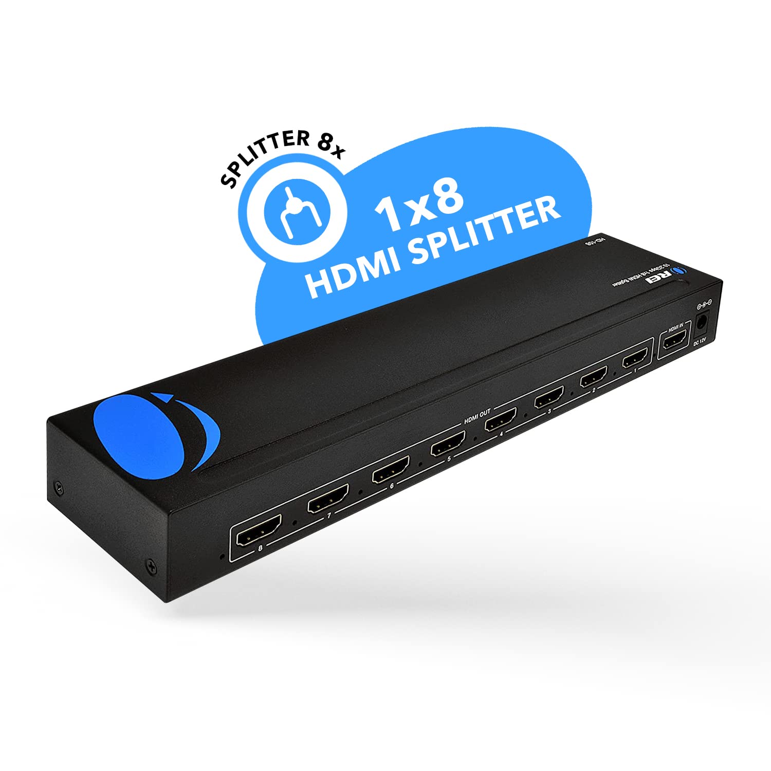 Foto 4 pulgar | Divisor Hdmi Orei De 1 Entrada Y 8 Salidas 4k @30hz Con Gestión Edid - Venta Internacional.
