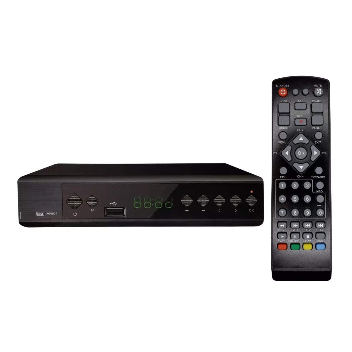 Decodificador de TV Full HD 1080p Eo Safe Imports ESI-6353 color Negro