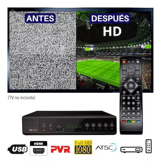 Foto 3 | Decodificador de TV Full HD 1080p Eo Safe Imports ESI-6353 color Negro