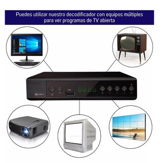 Foto 5 | Decodificador de TV Full HD 1080p Eo Safe Imports ESI-6353 color Negro