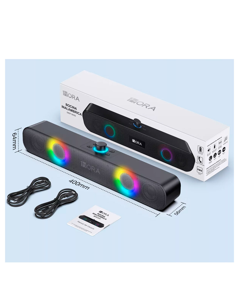 Foto 4 pulgar | Bocina Bluetooth Portátil B0c241 Petukita Box 1 Ho-ra Negro