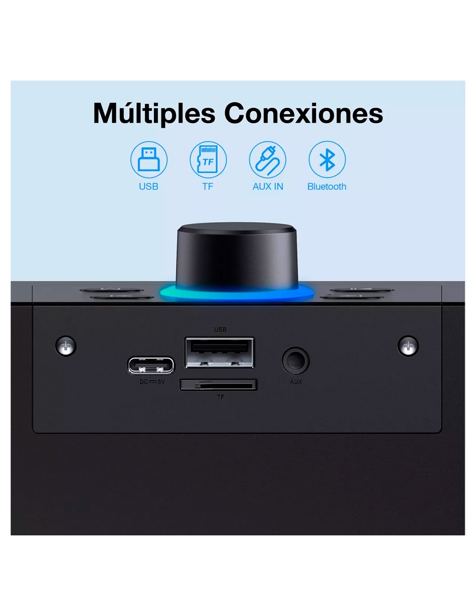 Foto 4 | Bocina Bluetooth Portátil B0c241 Petukita Box 1 Ho-ra Negro
