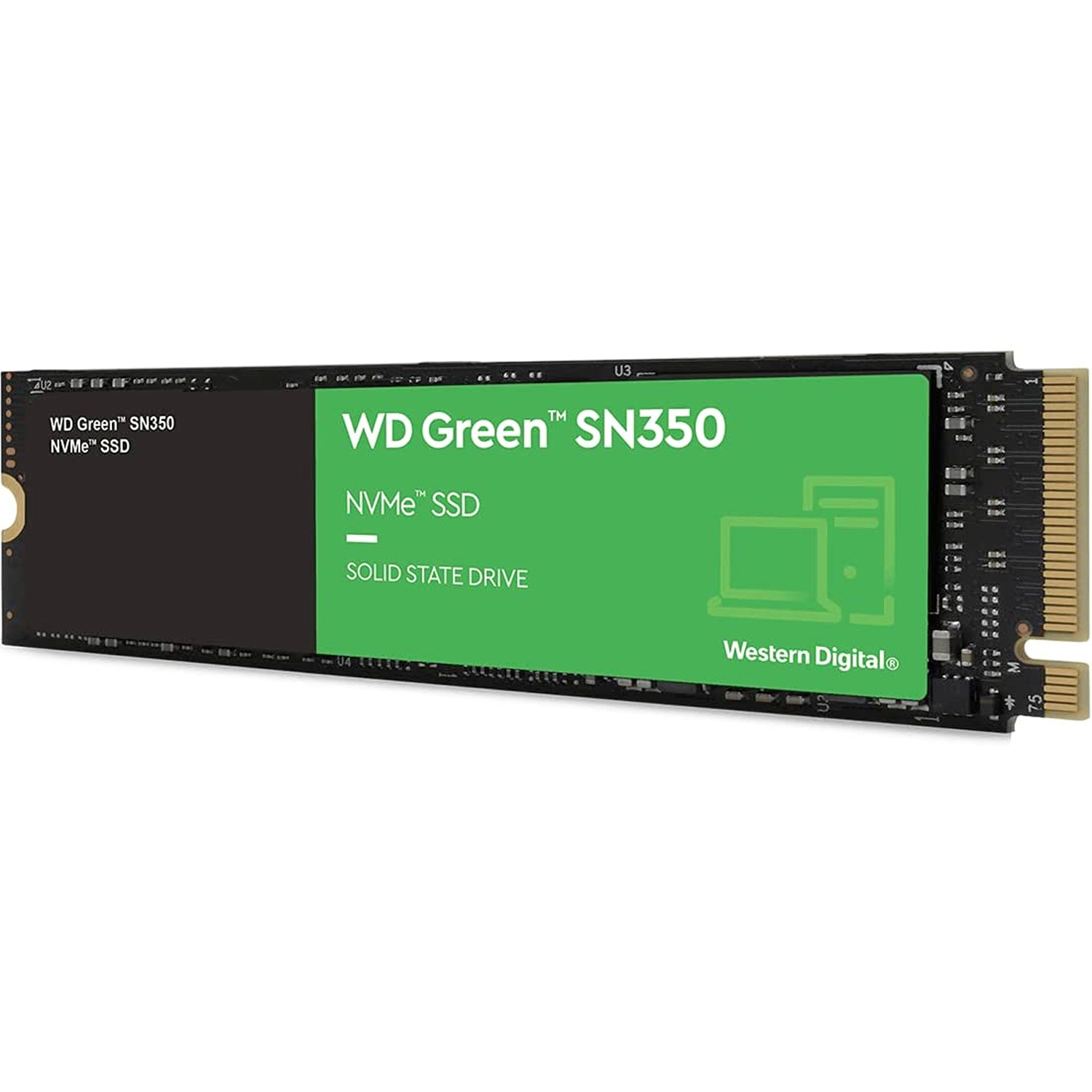 Foto 3 pulgar | Unidad de Estado Sólido Western Digital Wds240g2g0c Verde Ssd M.2 240gb Sn350 Nvme Pcie 2400mbs