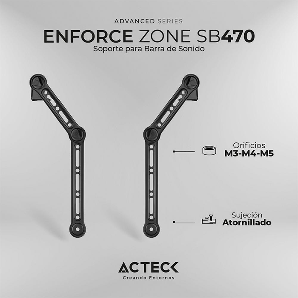 Foto 5 | Soporte Universal para Barra de Sonido Acteck AC-937221 Negro Soporta 15 kg