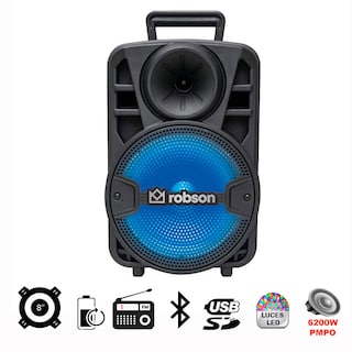 Foto 3 | Bafle 8'' Robson 6,200 w Pmpo Bluetooth