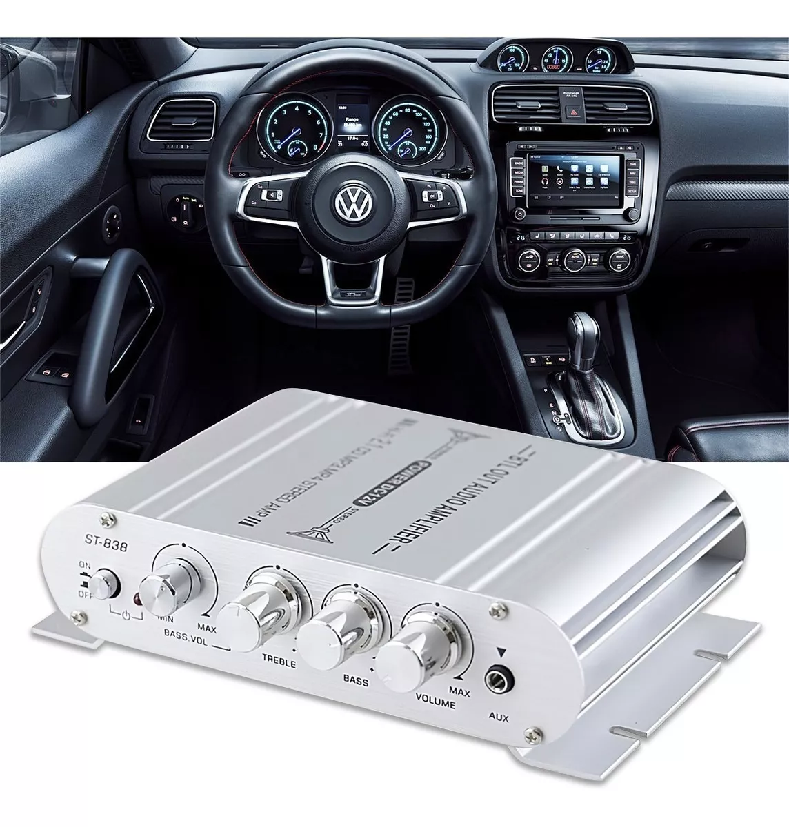 Foto 5 pulgar | Amplificador de 800w Belug color Plata para Auto