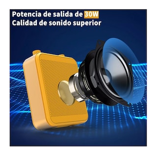 Foto 3 | Amplificador de Voz Portátil Belug color Amarillo Recargable Audio Bluetooth
