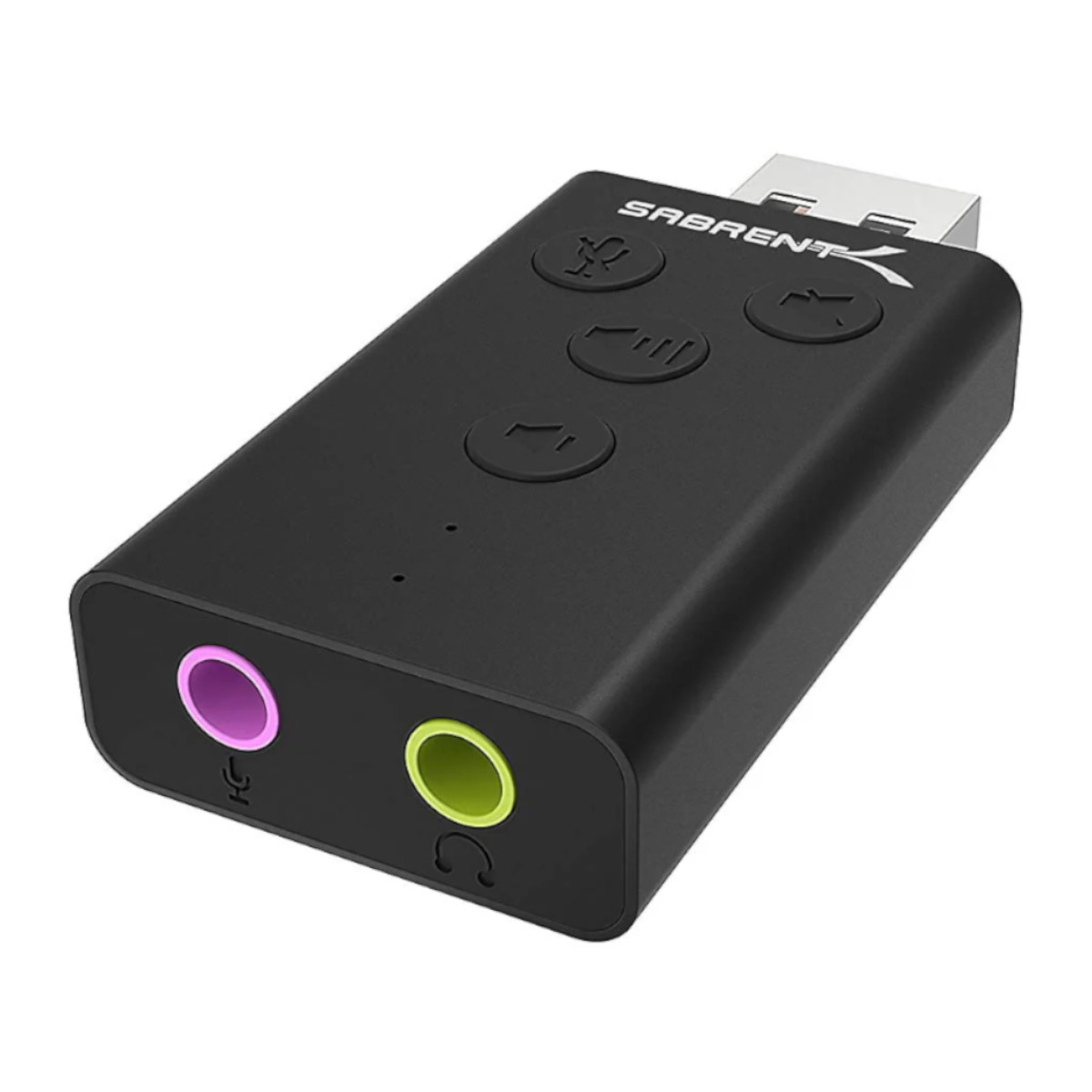 Adaptador de Sonido Sabrent Negro