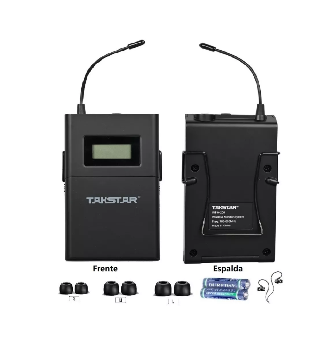 Foto 2 | Receptor Takstar WPM-200R Negro del Sistema Transmisión Audio