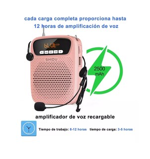 Foto 2 | Amplificador de Voz Lab.G con Bluetooth 15w Rosa