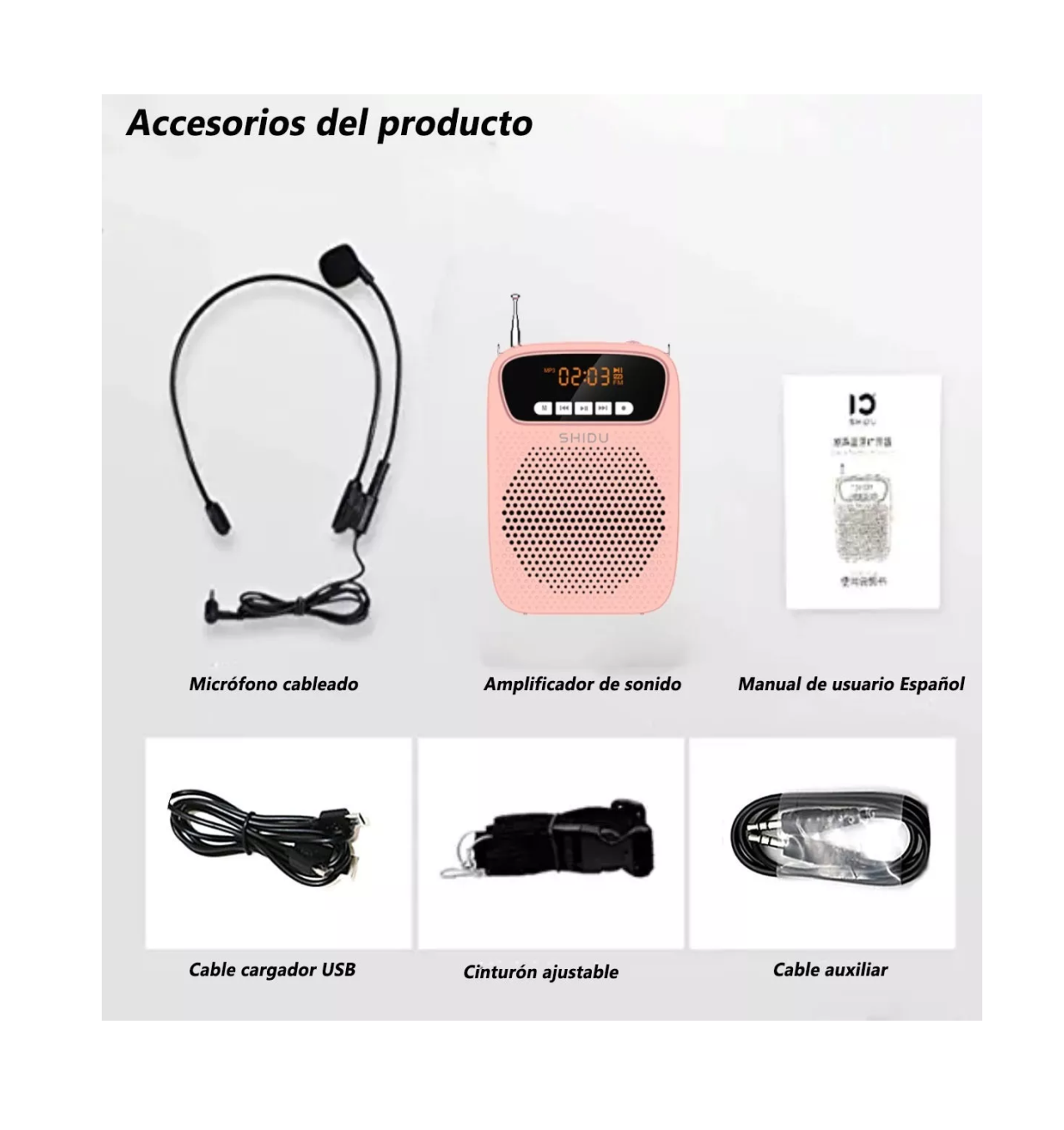 Foto 4 pulgar | Amplificador de Voz Lab.G con Bluetooth 15w Rosa