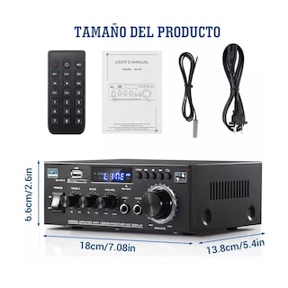 Foto 4 | Amplificador De Audio De 600w Con Bluetooth Para Auto Eo Safe Imports Esi-12319 Negro