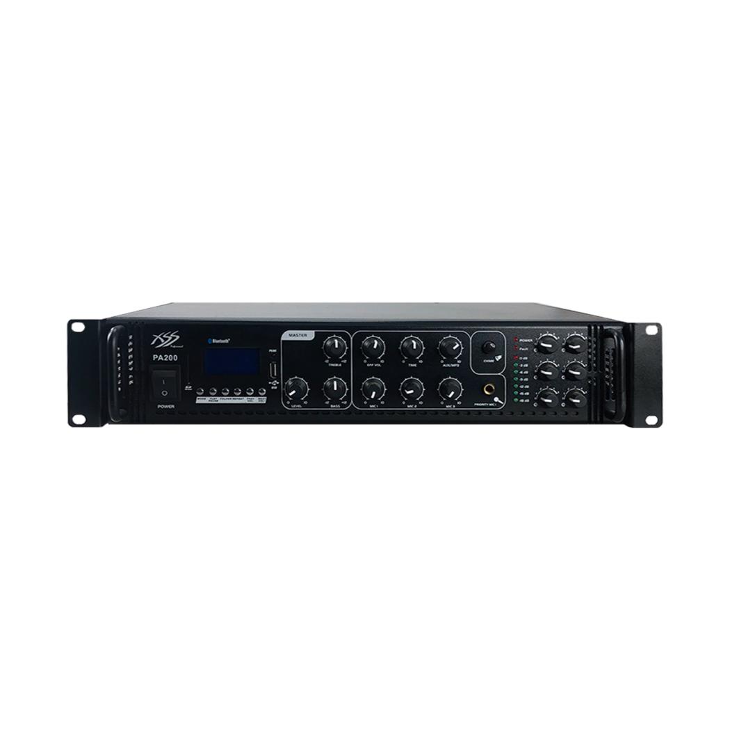 Amplificador XSS PA200 Publidifusión 180w/USB/BT/70-100v