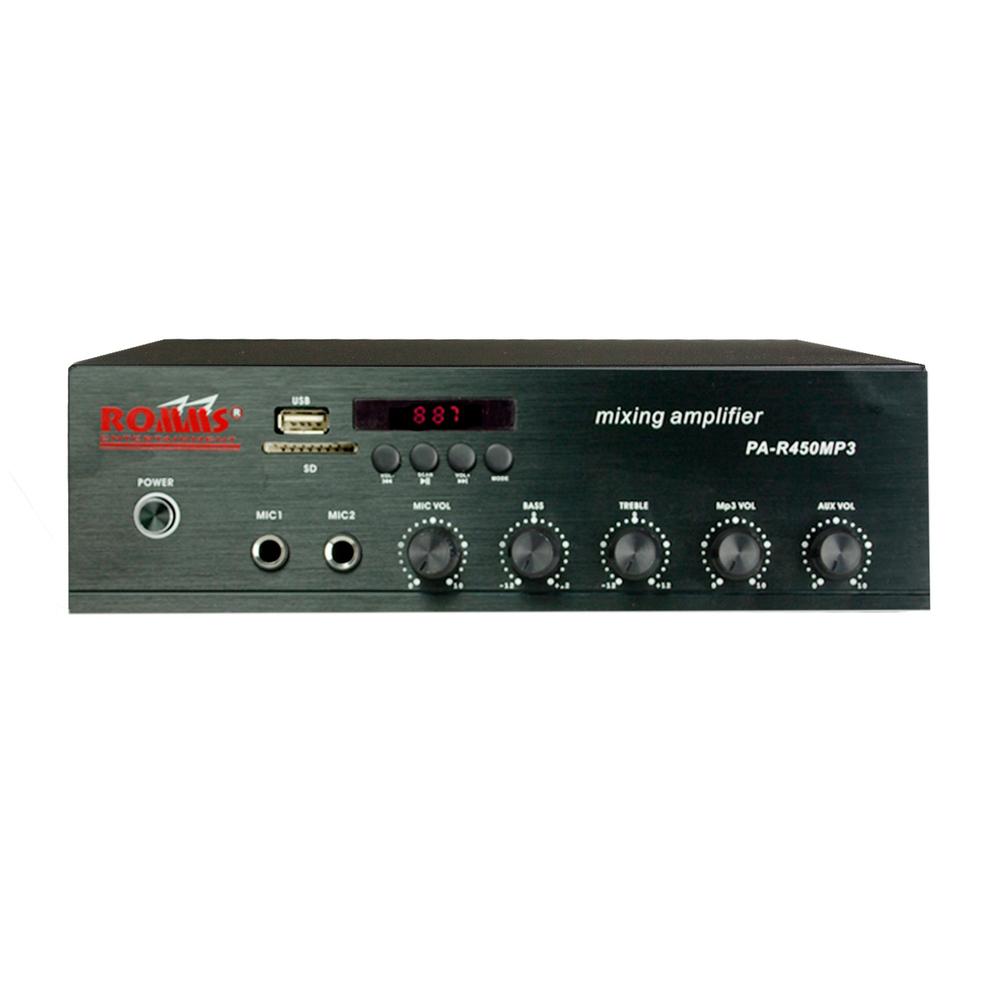 Foto 2 pulgar | Amplificador Perifoneo 45w Usb Sd Mp3 Pa-r450mp3