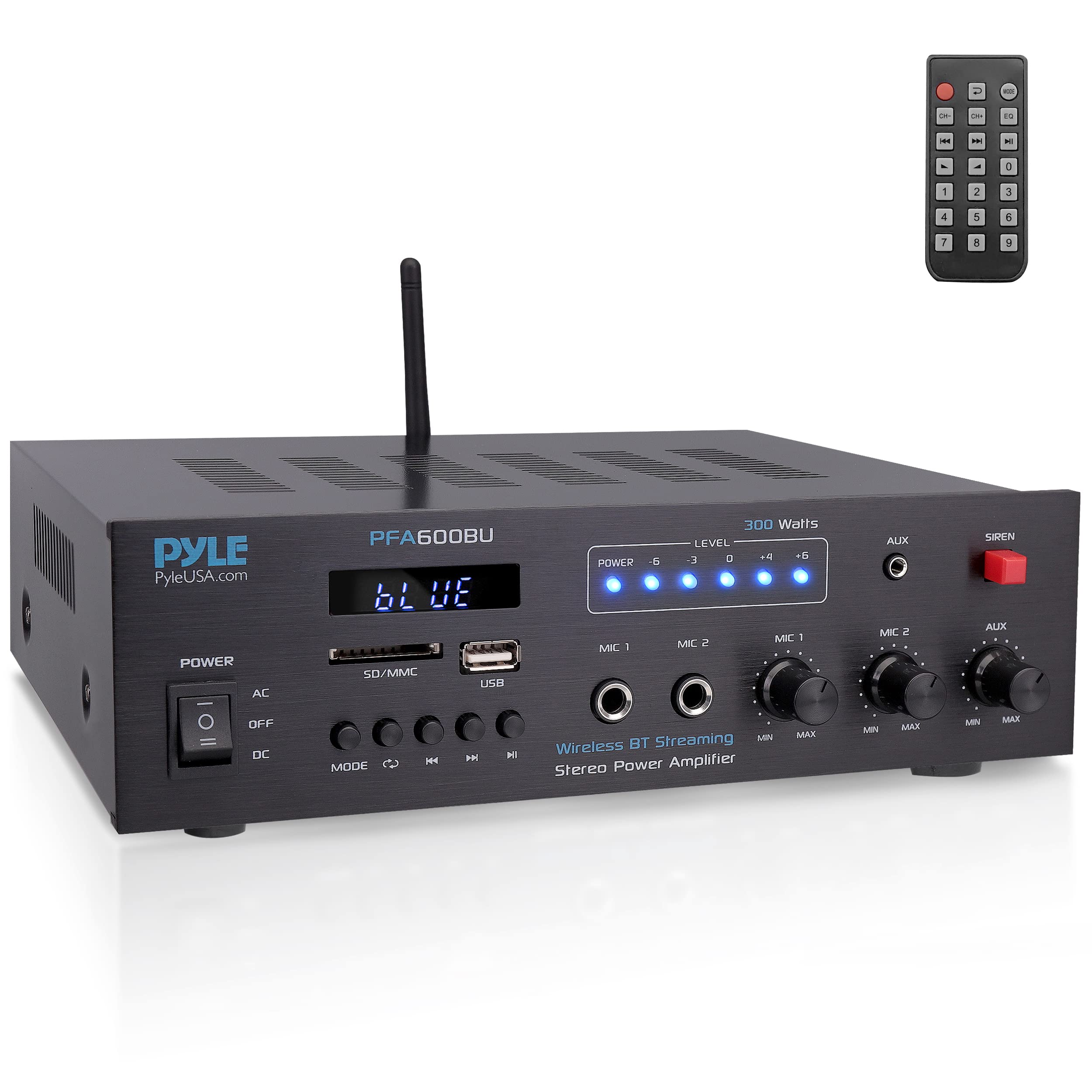 Foto 2 pulgar | Amplificador De Karaoke Pyle Pfa600bu 300 W Bluetooth Con 2 Entradas De Micrófono - Venta Internacional.