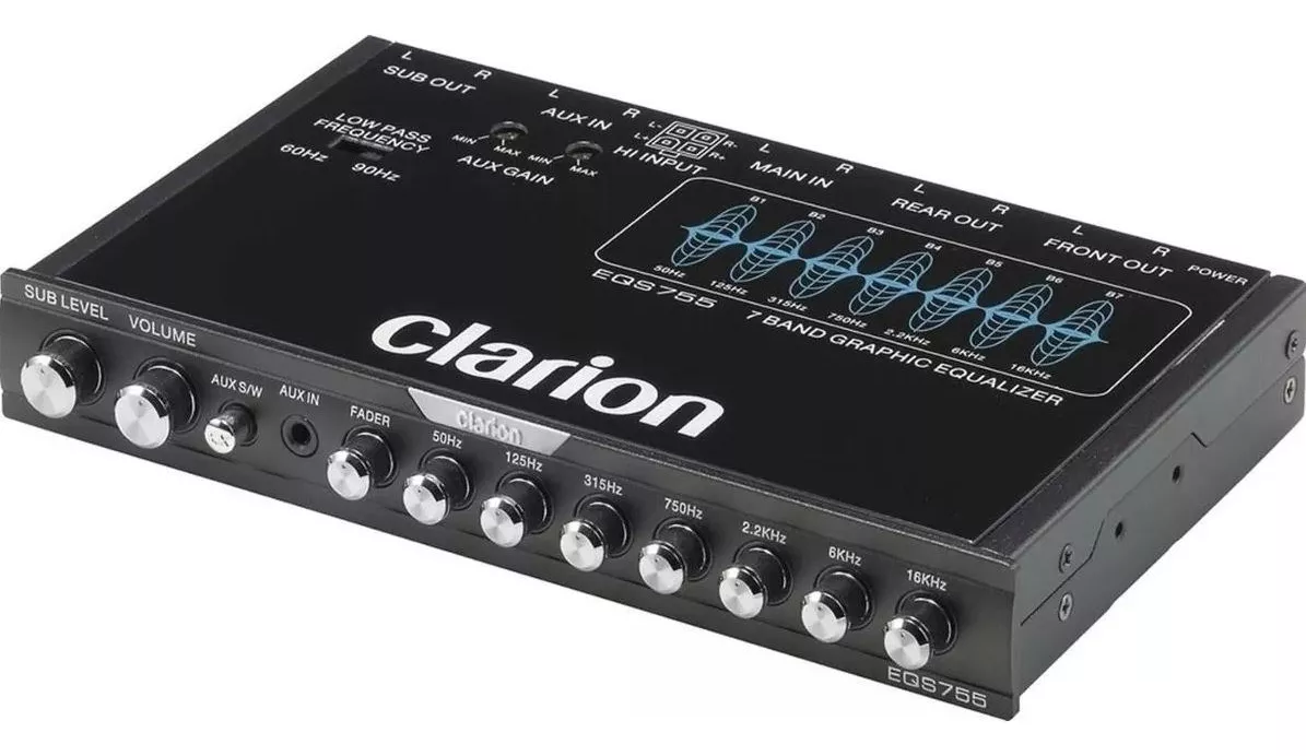 Ecualizador Grafico Clarion 7 Bandas Eq 8 Volts Rca
