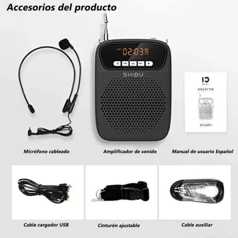Foto 3 pulgar | Altavoz Amplificador de Voz 15w 2500mah - Venta Internacional