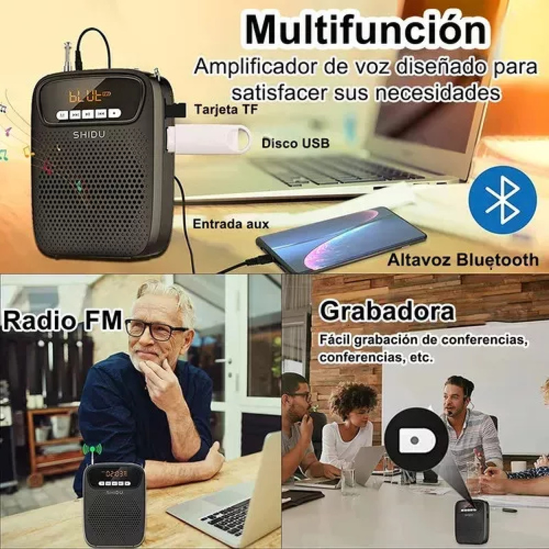 Foto 5 pulgar | Altavoz Amplificador de Voz 15w 2500mah - Venta Internacional