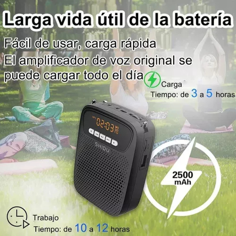Foto 7 pulgar | Altavoz Amplificador de Voz 15w 2500mah - Venta Internacional