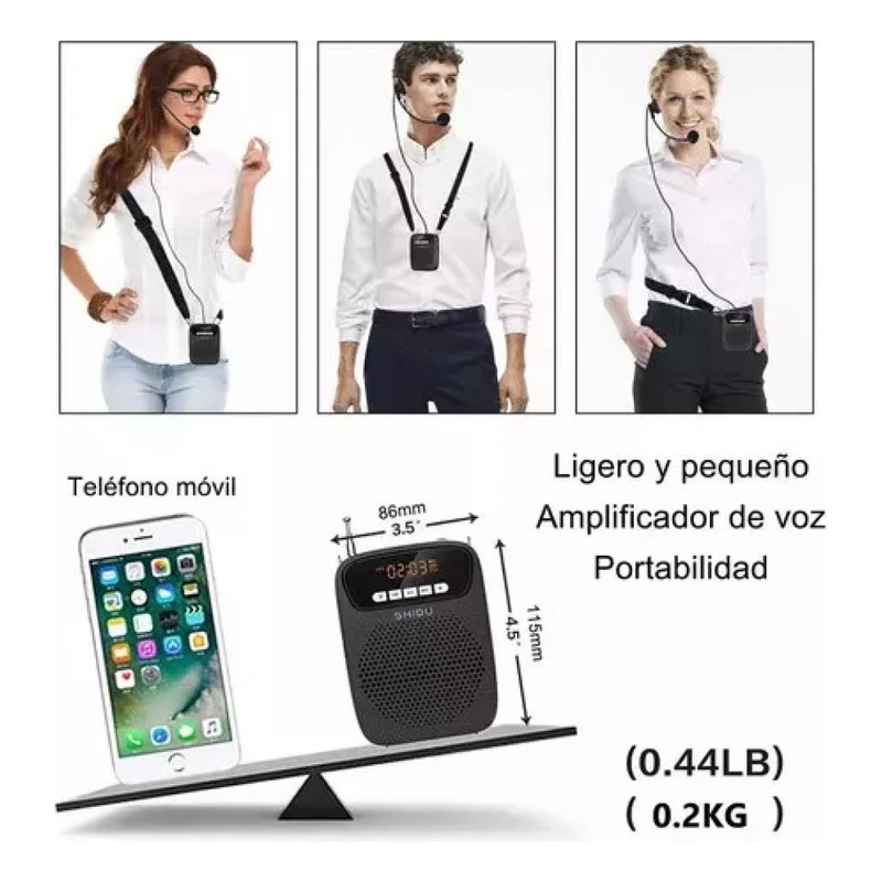 Foto 7 | Altavoz Amplificador de Voz 15w 2500mah - Venta Internacional