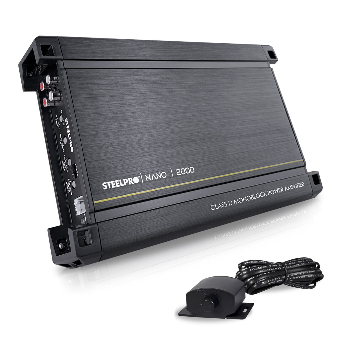 Amplificador Para Carros, Pickups & Suv Steelpro Nano Nano 2000 Clase D Con 1 Canal Y 2000w