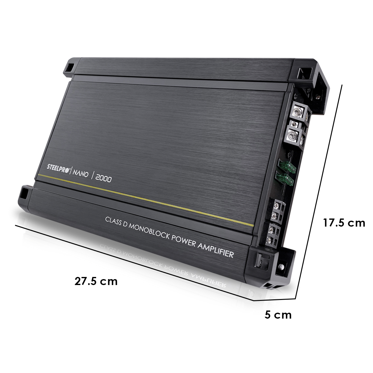 Foto 3 pulgar | Amplificador Para Carros, Pickups & Suv Steelpro Nano Nano 2000 Clase D Con 1 Canal Y 2000w