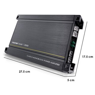 Foto 2 | Amplificador Para Carros, Pickups & Suv Steelpro Nano Nano 2000 Clase D Con 1 Canal Y 2000w