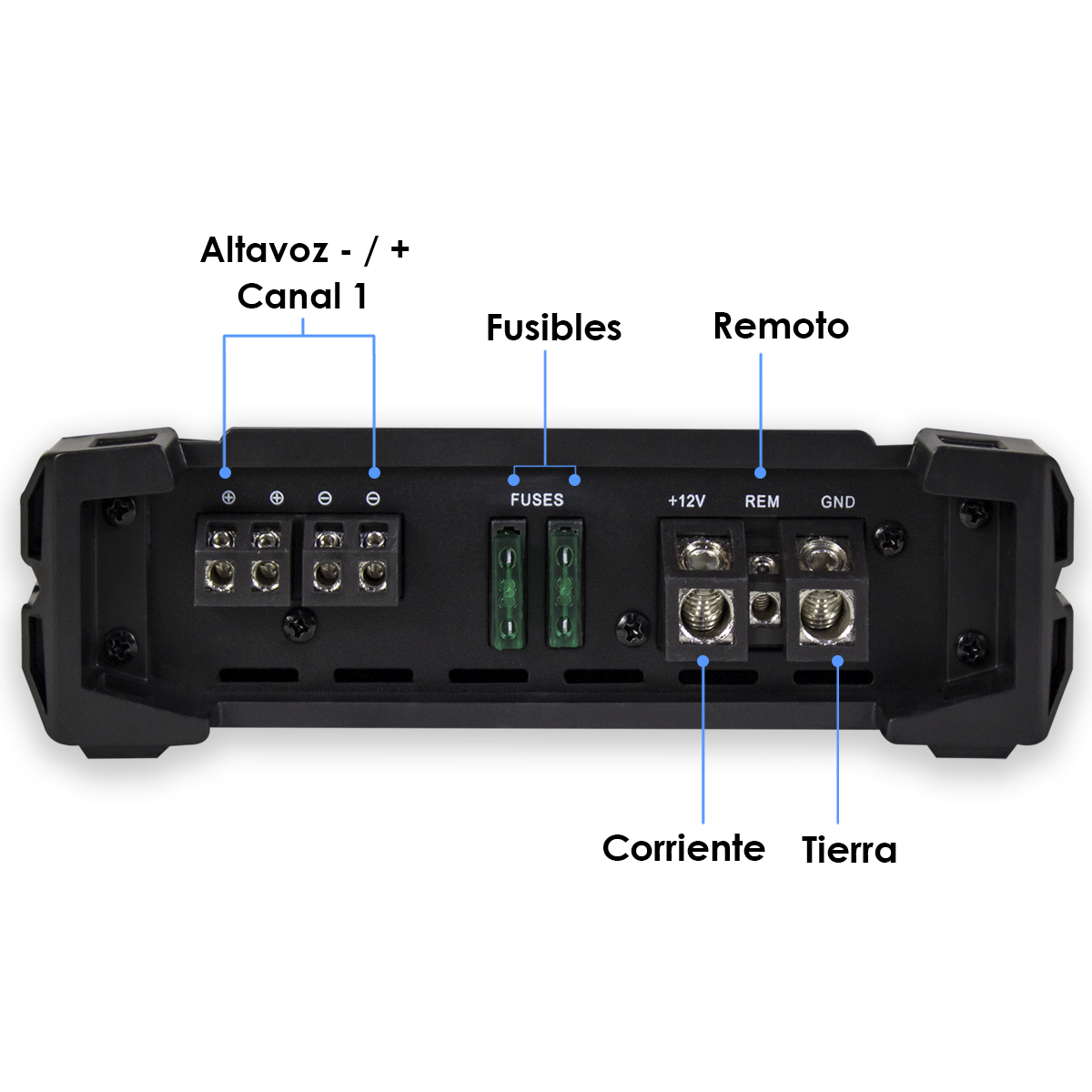 Foto 4 pulgar | Amplificador Para Carros, Pickups & Suv Steelpro Nano Nano 2000 Clase D Con 1 Canal Y 2000w