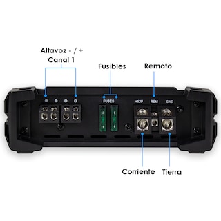 Foto 3 | Amplificador Para Carros, Pickups & Suv Steelpro Nano Nano 2000 Clase D Con 1 Canal Y 2000w