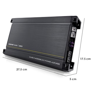 Foto 2 | Amplificador Mono Block Tecnologia Nano-2500 W By Steelpro Color Negro Potencia De Salida Rms 2500 W
