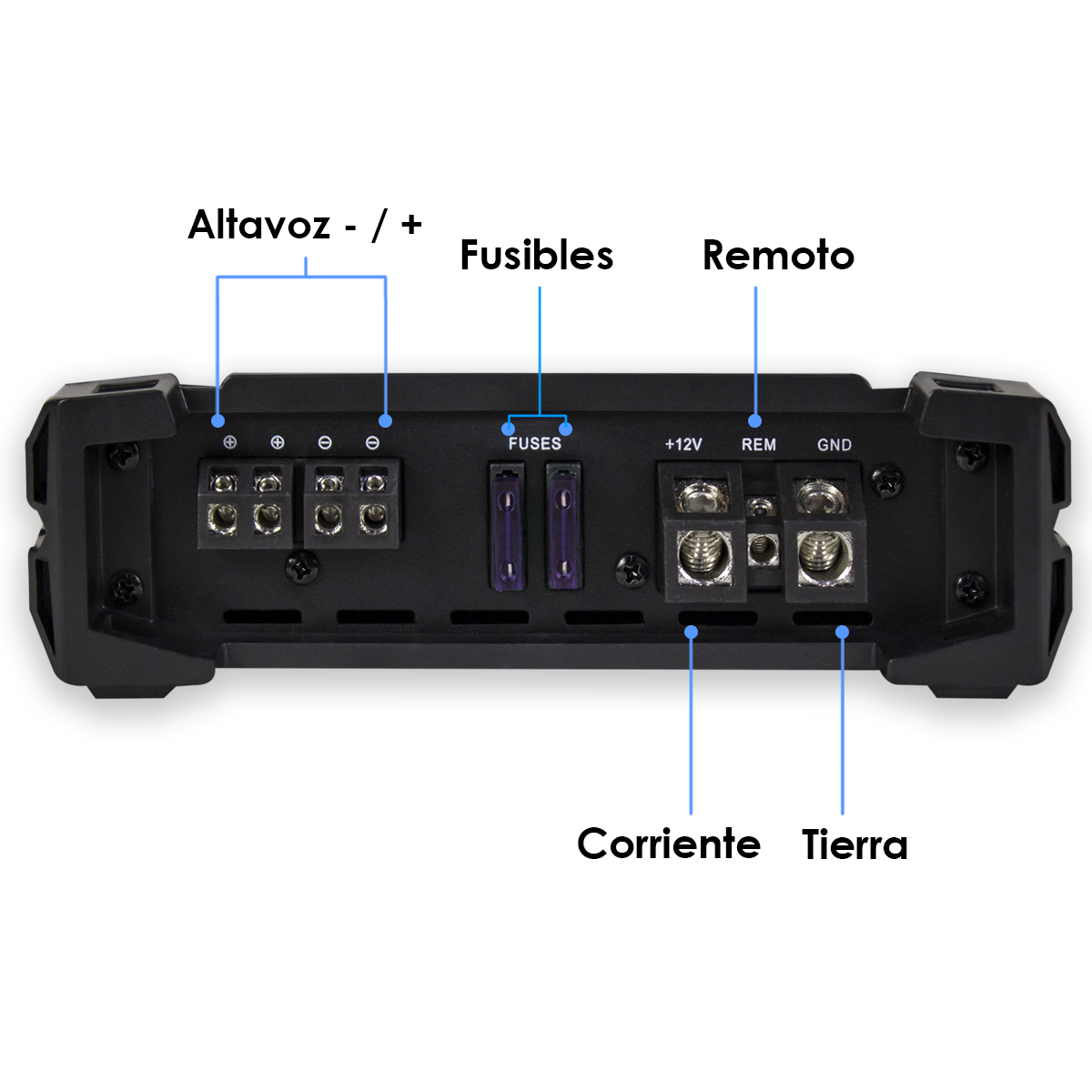 Foto 3 | Amplificador Mono Block Tecnologia Nano-2500 W By Steelpro Color Negro Potencia De Salida Rms 2500 W