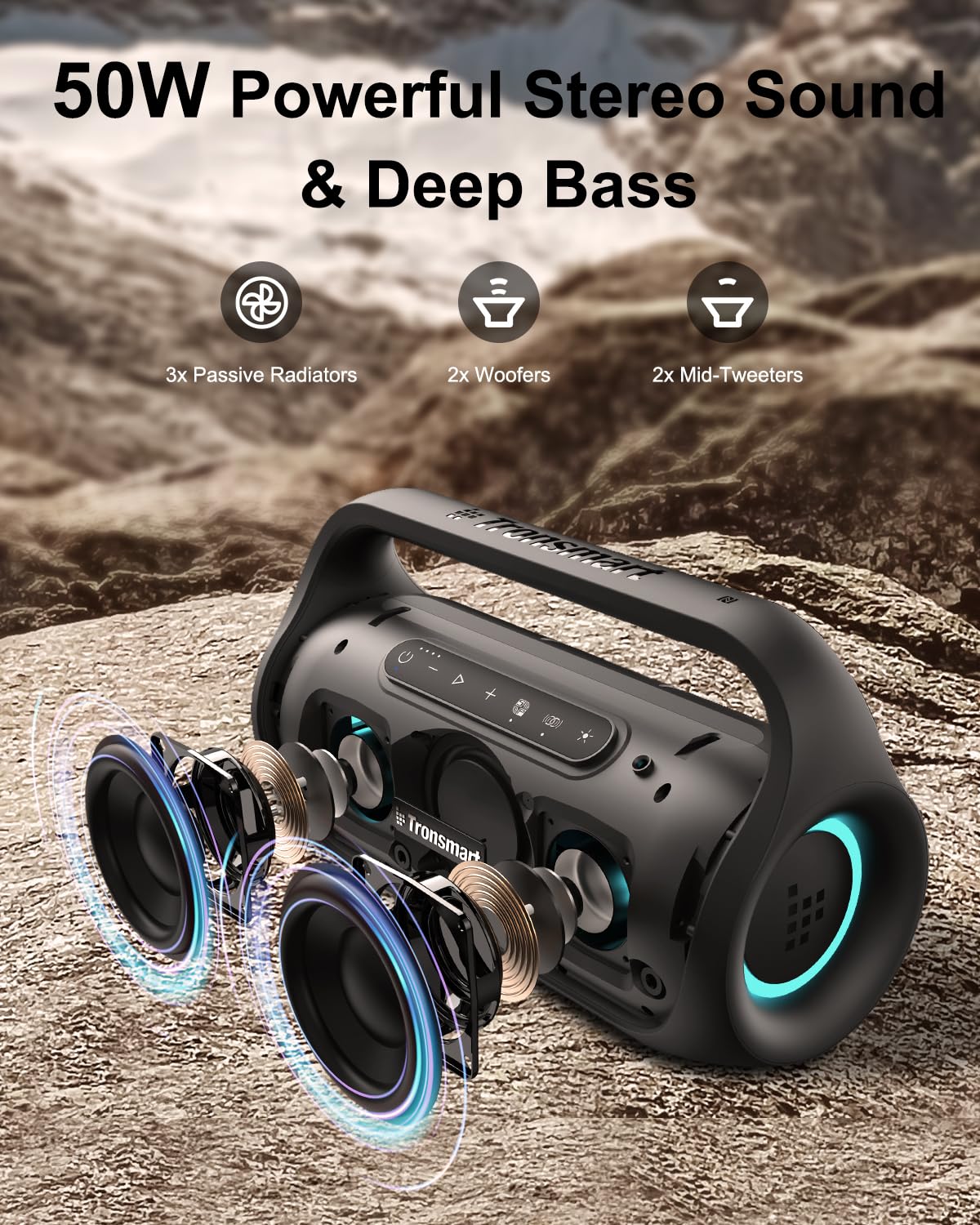 Foto 4 pulgar | Bocina Bluetooth Tronsmart Bang Mini Bluetooth 5.3 50w