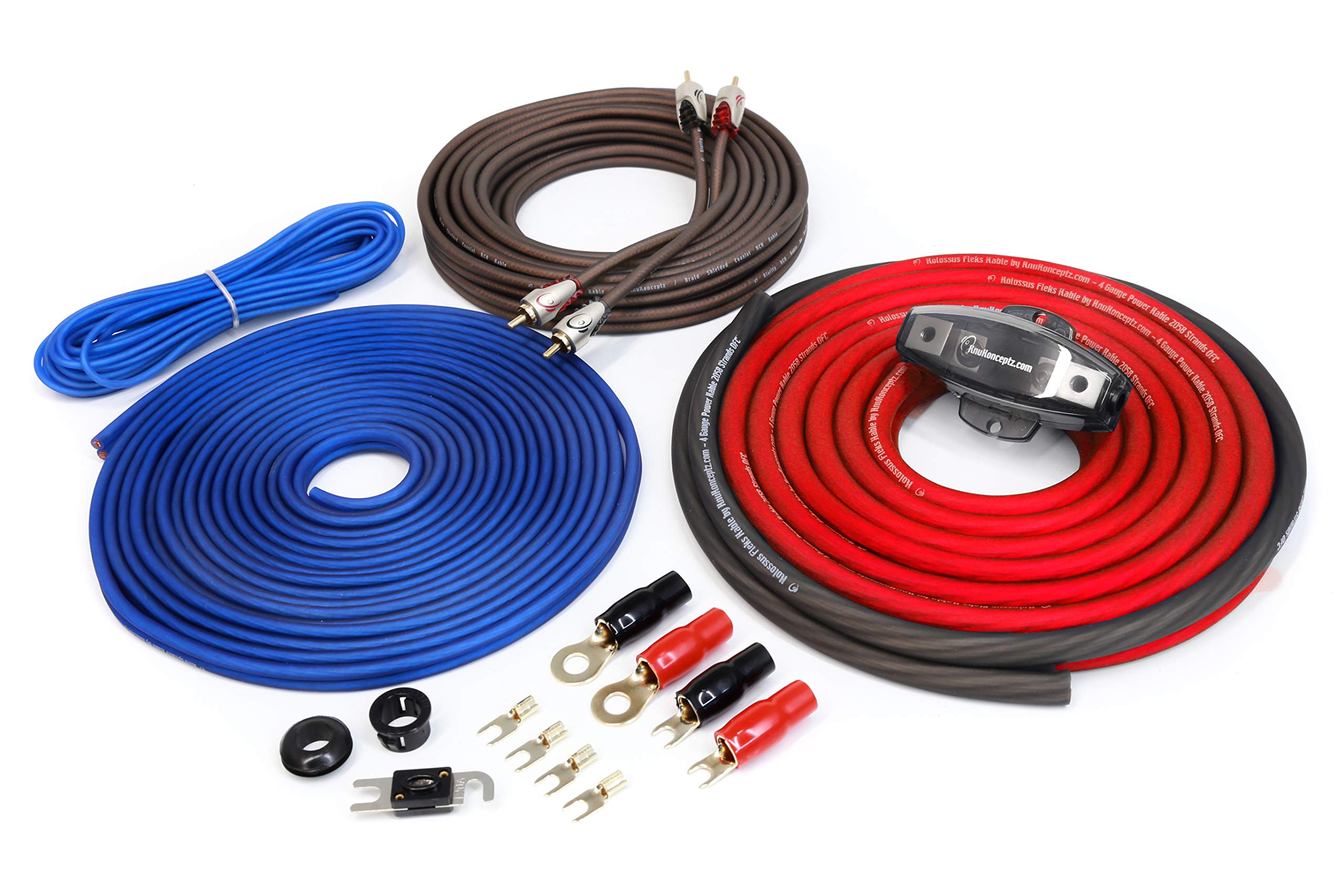 Kit De Instalación De Amplificador Knukonceptz Kolossus 4 Gauge Ofc - Venta Internacional.