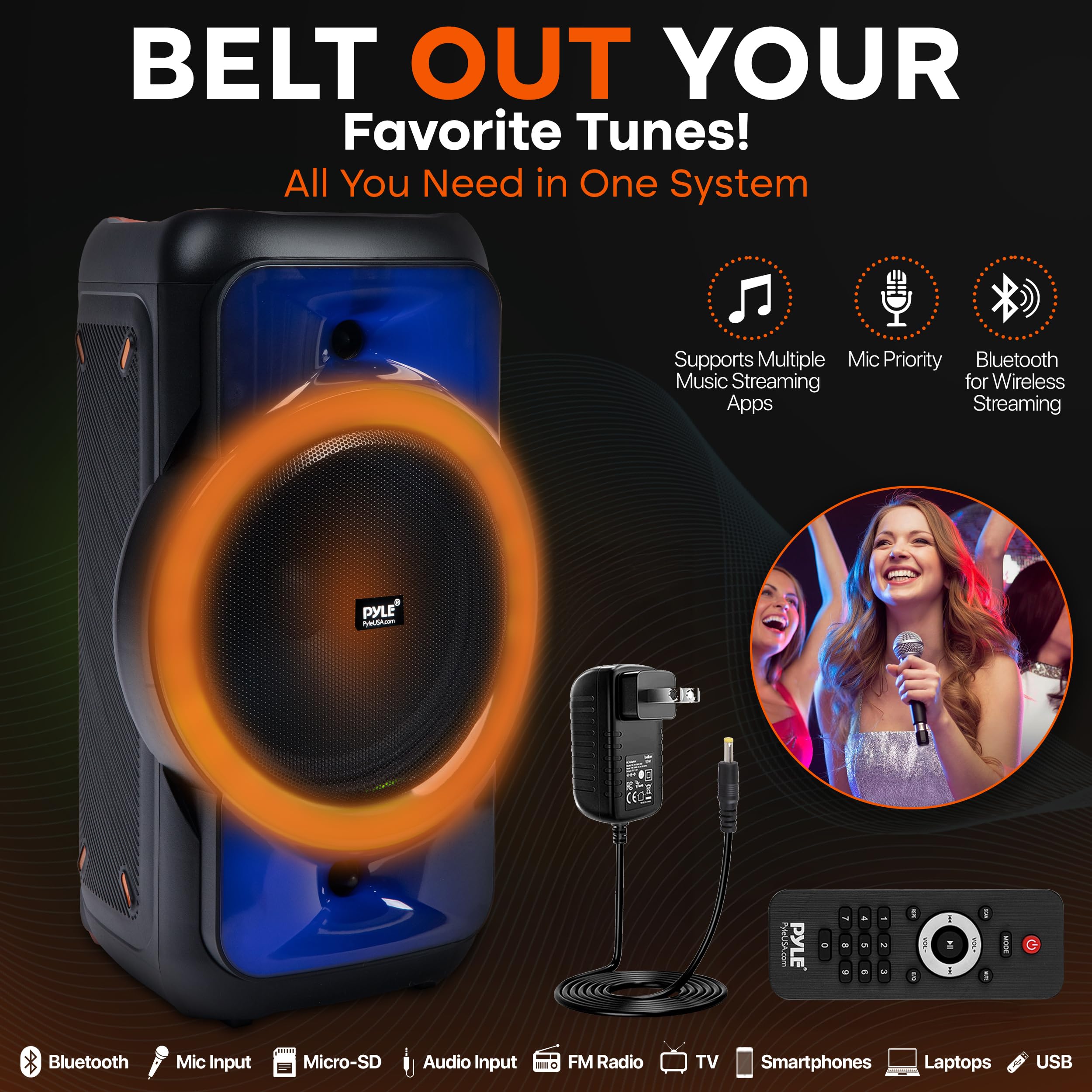 Foto 4 pulgar | Bocina con  Bluetooth Pyle Audio PPHP1979 160W - Venta Internacional
