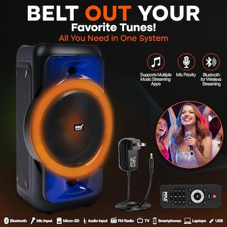 Foto 3 | Bocina con Bluetooth Pyle Audio PPHP1979 160W - Venta Internacional