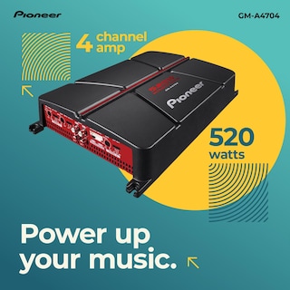 Foto 2 | Amplificador Para Coche Pioneer Gm-a4704, 4 Canales, Puenteable, 520 W - Venta Internacional.