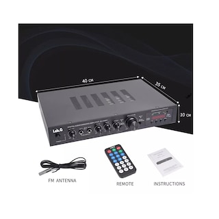 Foto 4 | Amplificador Audio Bluetooth Lab.g 5 Canales 2000w Para Uso Doméstico Negro