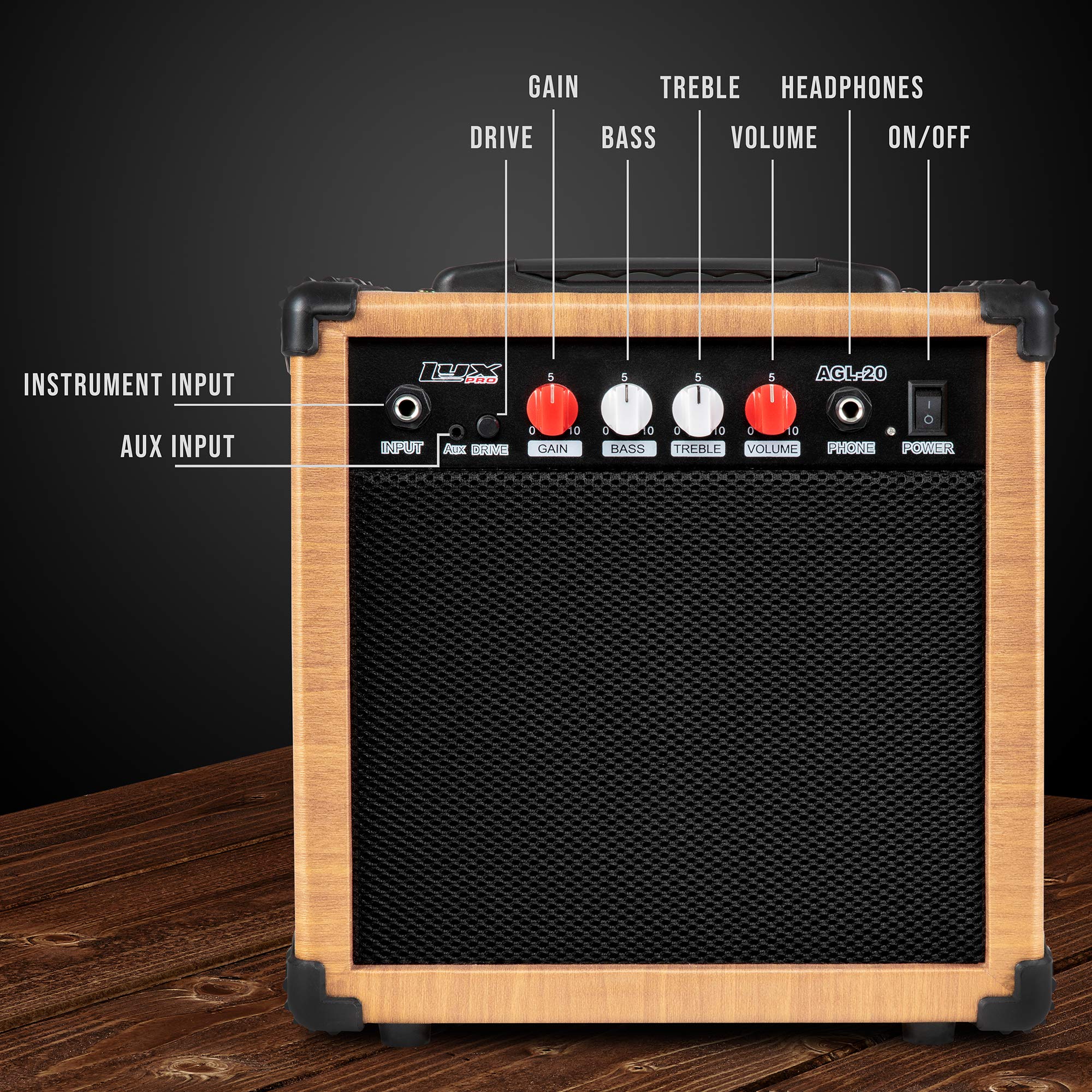 Foto 3 pulgar | Amplificador De Guitarra Eléctrica Lyxpro De 20 W Con Altavoz - Venta Internacional.