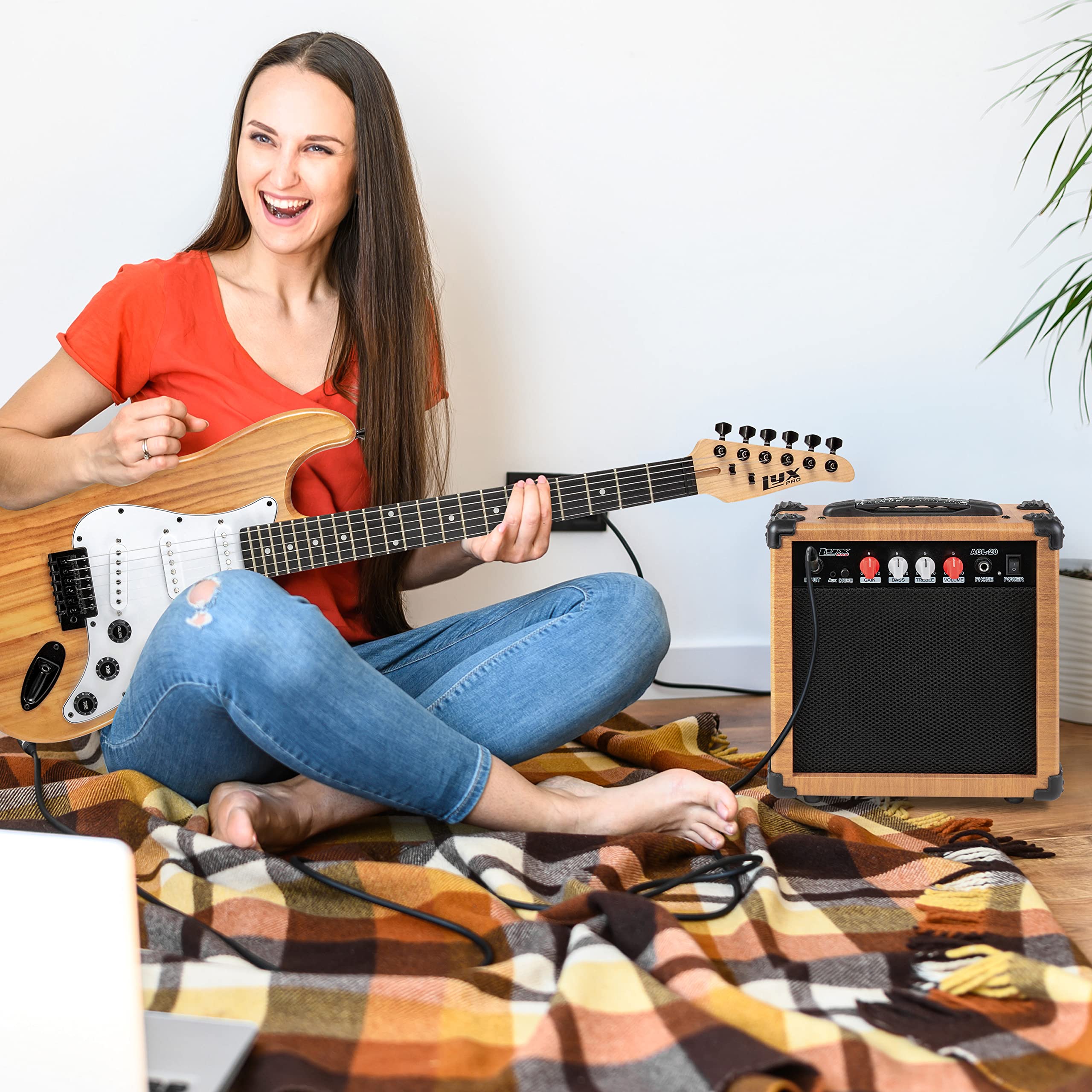 Foto 8 pulgar | Amplificador De Guitarra Eléctrica Lyxpro De 20 W Con Altavoz - Venta Internacional.