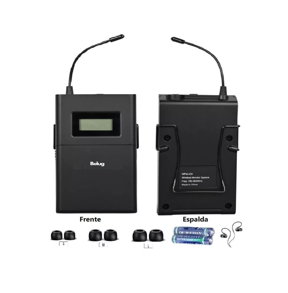 Foto 3 pulgar | Receptor Wpm-200r Del Sistema Transmisión Audio Belug Negro
